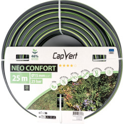Tuyau d'arrosage - Néo Confort - Capvert - 15mm - 25m - Nombre de couches : 5 couches - 25Bar
