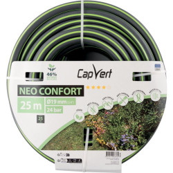 Tuyau d'arrosage - Néo Confort - Capvert - 19mm - 25m - Nombre de couches : 5 couches - 24Bar