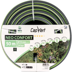 Tuyau d'arrosage - Néo Confort - Capvert - 19mm - 50m - Nombre de couches : 5 couches - 24Bar