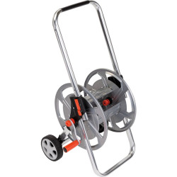 Dévidoir d'arrosage aluminium Spool sur roues  Capvert - Poignée réglable - 30m - 19mm - 15cm