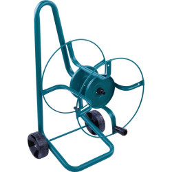 Dévidoir métallique de tuyau d'arrosage sur roues P60 Capvert - 35m - 19mm - 13cm