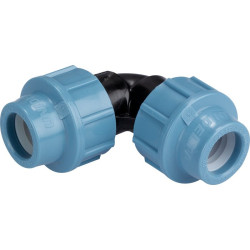Coude égal - Capvert - Polyéthylène - 1Pc - Diamètre extérieur du tuyau : 20 mm