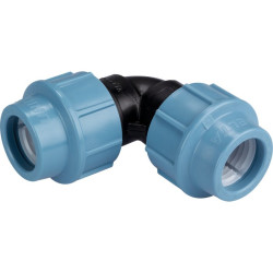 Coude égal - Capvert - Polyéthylène - 1Pc - Diamètre extérieur du tuyau : 32 mm