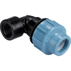 Coude femelle - Capvert - Polyéthylène - Filetage femelle : 1/2" (15 x 21)