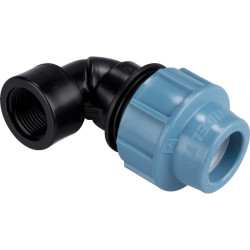 Coude femelle - Capvert - Polyéthylène - Filetage femelle : 3/4" (20 x 27)
