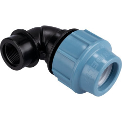 Coude femelle - Capvert - Polyéthylène - Filetage femelle : 3/4" (20 x 27)