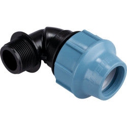 Coude mâle - Capvert - Polyéthylène - Filetage mâle : 1"1/4 (33 x 42)