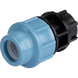 Raccord d'arrosage droit femelle - Capvert - Polyéthylène - Filetage femelle : 1/2" (15 x 21)