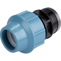 Raccord d'arrosage droit femelle - Capvert - Polyéthylène - Filetage femelle : 1"1/4 (33 x 42)