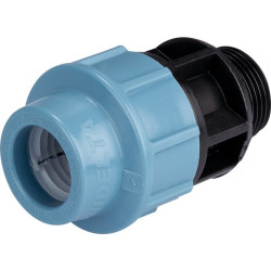 Raccord d'arrosage droit mâle - Capvert - Polyéthylène - Filetage mâle : 1" (26 x 34)