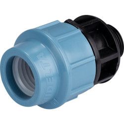 Raccord d'arrosage droit mâle - Capvert - Polyéthylène - Filetage mâle : 1" (26 x 34)