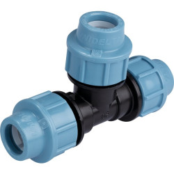 Té de dérivation égal - Capvert - Polyéthylène - 1Pc - Diamètre extérieur du tuyau : 20 mm