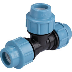 Té de dérivation égal - Capvert - Polyéthylène - 1Pc - Diamètre extérieur du tuyau : 25 mm
