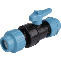 Robinet d'arrosage à bille - Capvert - Polyéthylène - 1Pc - Diamètre extérieur du tuyau : 25 mm