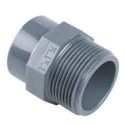 Réduction mâle / femelle - Capvert - PVC - Filetage mâle : 1"1/2 (40 x 49)