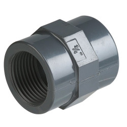 Manchon égal femelle / femelle - Capvert - PVC - 1Pc - Filetage femelle : 1" (26 x 34) - 1" (26 x 34)