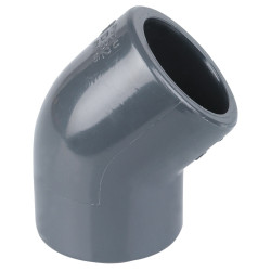 Coude 45° - Capvert - PVC - 1Pc - Diamètre extérieur du tuyau : 32 mm