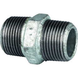 Mamelon mâle 280 - Capvert - Fonte galvanisée - 1Pc - Filetage mâle : 3/4" (20 x 27) - 3/4" (20 x 27)