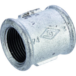 Manchon égal femelle 270 - Capvert - Fonte galvanisée - 1Pc - Filetage femelle : 3/4" (20 x 27)