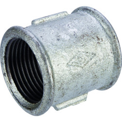 Manchon égal femelle 270 - Capvert - Fonte galvanisée - 1Pc - Filetage femelle : 1" (26 x 34) - 1" (26 x 34)
