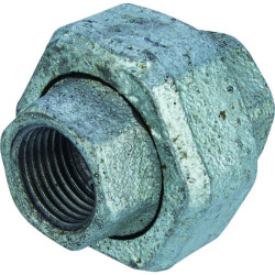 Union femelle joint plat 340 - Capvert - Fonte galvanisée - 1Pc - Filetage femelle : 1/2" (15 x 21)