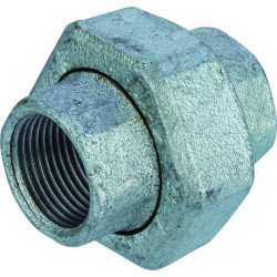 Union femelle joint plat 340 - Capvert - Fonte galvanisée - 1Pc - Filetage femelle : 3/4" (20 x 27)