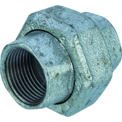 Union femelle joint plat 340 - Capvert - Fonte galvanisée - 1Pc - Filetage femelle : 1" (26 x 34)