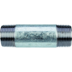 Allonge - Capvert - Fonte galvanisée - L. 10 cm - Filetage mâle : 1" (26 x 34) - 1" (26 x 34)