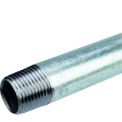 Allonge - Capvert - Fonte galvanisée - L. 20 cm - 1Pc - Filetage mâle : 1/2" (15 x 21) - 1/2" (15 x 21)