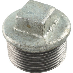 Bouchon mâle 290 - Capvert - Fonte galvanisée - 1Pc - Filetage mâle : 1" (26 x 34)