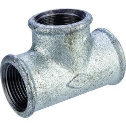 Té égal femelle 130 - Capvert - Fonte galvanisée - Filetage femelle : 3/4" (20 x 27) - 3/4" (20 x 27)
