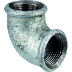 Coude femelle 90 - Capvert - Fonte galvanisée - 1Pc - Filetage femelle : 3/4" (20 x 27) - 3/4" (20 x 27)