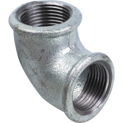 Coude femelle 90 - Capvert - Fonte galvanisée - 1Pc - Filetage femelle : 1" (26 x 34) - 1" (26 x 34)