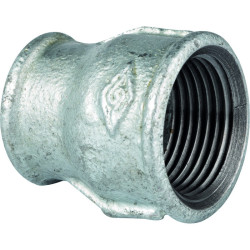 Manchon réduit femelle 240 - Capvert - Fonte galvanisée - 1Pc - Filetage femelle : 3/4" (20 x 27)