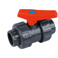 Vanne d'arrosage à coller - Capvert - PVC - Diamètre raccordement : 40 - 40 mm