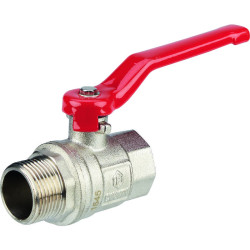 Vanne à sphère mâle / femelle - Capvert - Laiton - Filetage de raccordement : MF 3/4" (20x27)