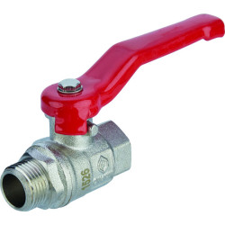 Vanne à sphère mâle / femelle - Capvert - Laiton - Filetage de raccordement : MF 3/8" (12x17)