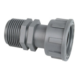 Raccord à écrou tournant union droite Cap Vert - Filetage Mâle / Femelle 26 x 34 mm
