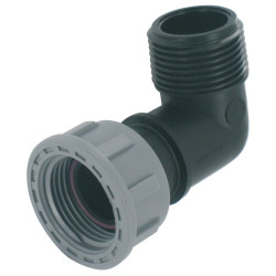 Union coudée à écrou tournant Cap Vert - Filetage Mâle 26 x 34 mm - Filetage mâle : 1" (26 x 34)