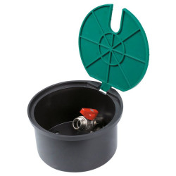 Bouche d'arrosage Cap Vert - Filetage 20 x 27 mm - Couleur : Noir - Système de raccordement : Fileté