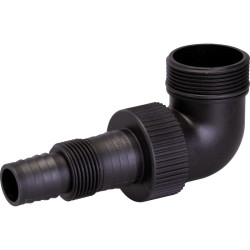 kit raccord coudé sortie de pompe vide-cave Flux - Filetage 40 x 49 mm - Filetage mâle : 1"1/2 (40 x 49)