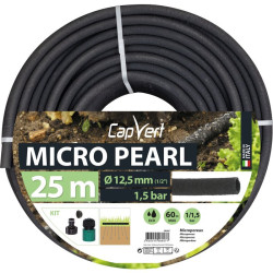 Tuyau microporeux - Micro Pearl - Capvert - Ø 12,5 mm - 17mm - 12.5mm - 25m - Nombre de couches : 1 couche