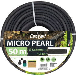 Tuyau microporeux - Micro Pearl - Capvert - Ø 12,5 mm - 17mm - 12.5mm - 50m - Nombre de couches : 1 couche
