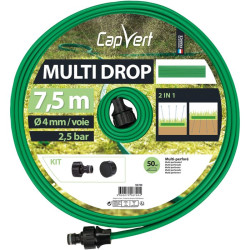 Tuyau d'arrosage - Multi Drop - Capvert - 4mm - 7.5m - Nombre de couches : 1 couche - 5Bar