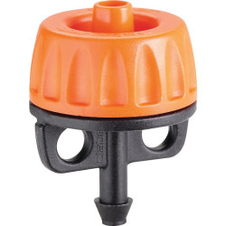 Jeu de 10 goutteurs auto-regolant Claber - 1/4" - Couleur : Orange - Système de raccordement : A glissement