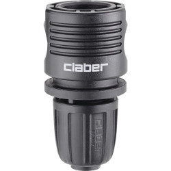 Raccord automatique d'arrosage Claber - 1/2” - Filetage femelle : 1/2" (15 x 21)