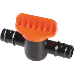 Robinet d'arrêt - Tuyau Ø 13 mm - Rainjet - Claber - Embout raccordement : Mâle - Mâle