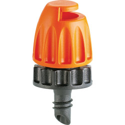 Jeu de 10 micro-asperseurs 180° - Claber - 1/4" - Couleur : Orange - Système de raccordement : A glissement