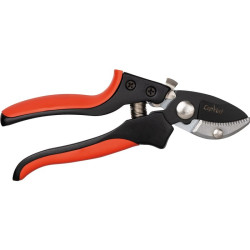 Sécateur à enclume manche en aluminium avec lames en acier SK5 Cap Vert - Longueur 20 cm
