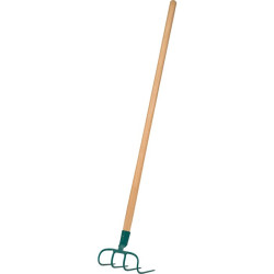 Croc à fumier Cap Vert - Emmanché - Griffe 21 cm - Manche télescopique : Non - Matière manche : Bois
